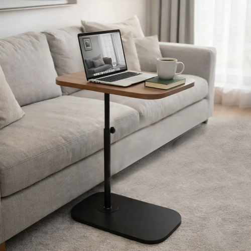 Adjustable C-Shape Side Table