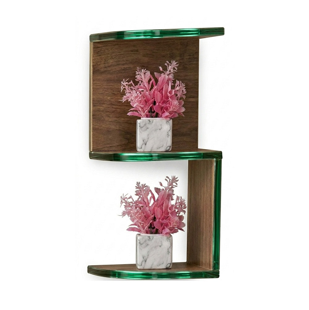 Emerald Edge Wall Shelf