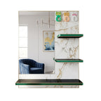 Green Wall Mirror Shelf