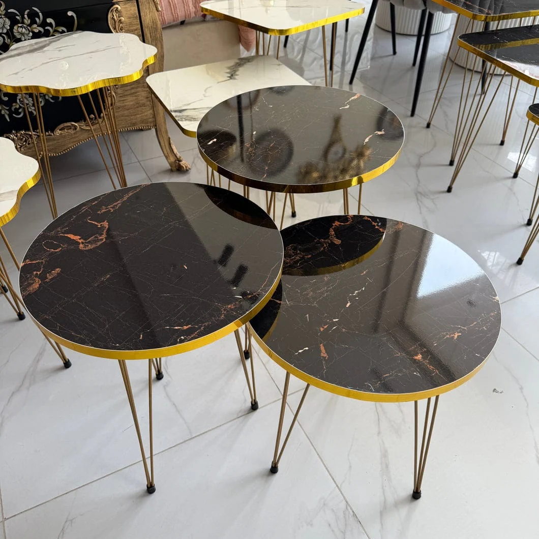 Round Gold & Glory - Nesting Table Set of 3