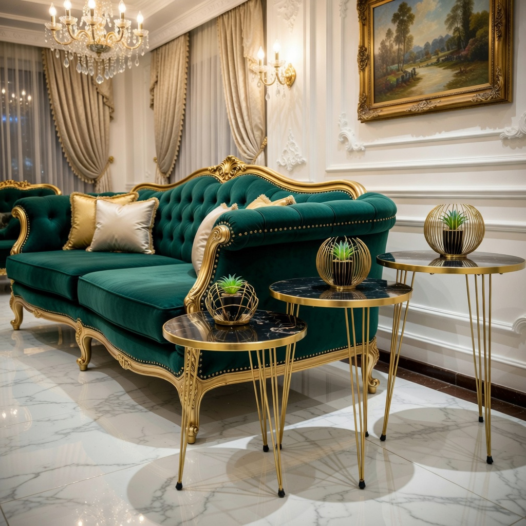 Royal Emerald Nesting Tables
