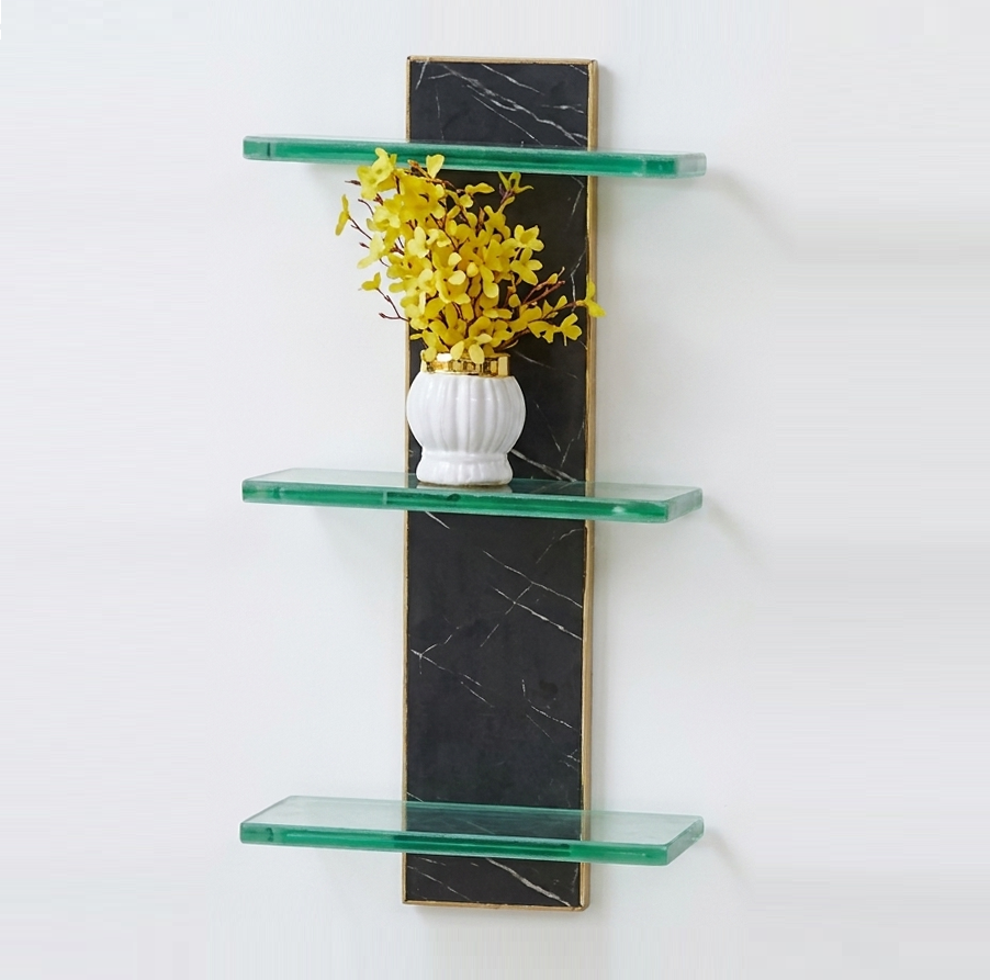 Three Step Wall Shelf Green